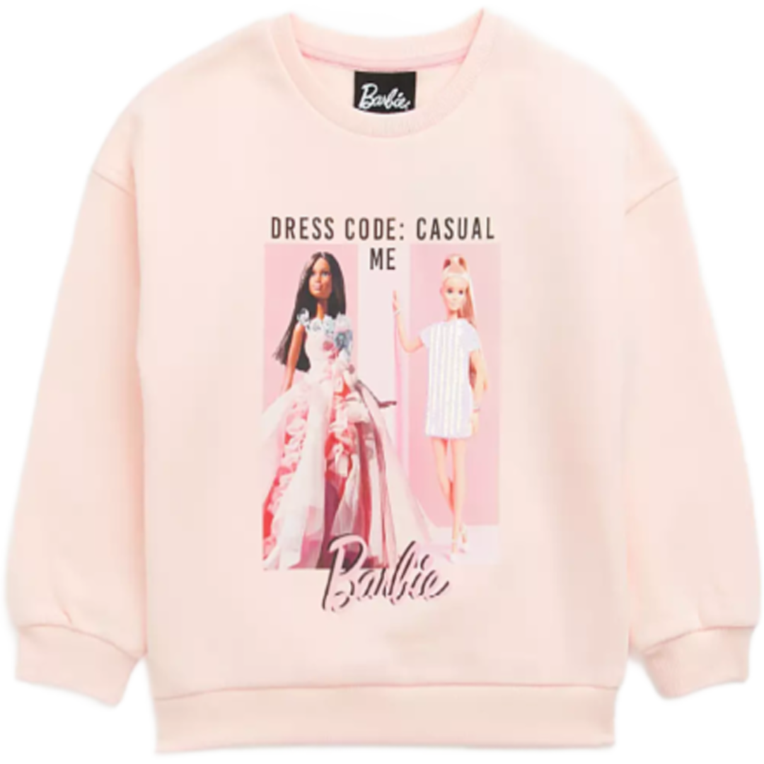 Barbie | Light Pink Sweatshirt | Little Gecko