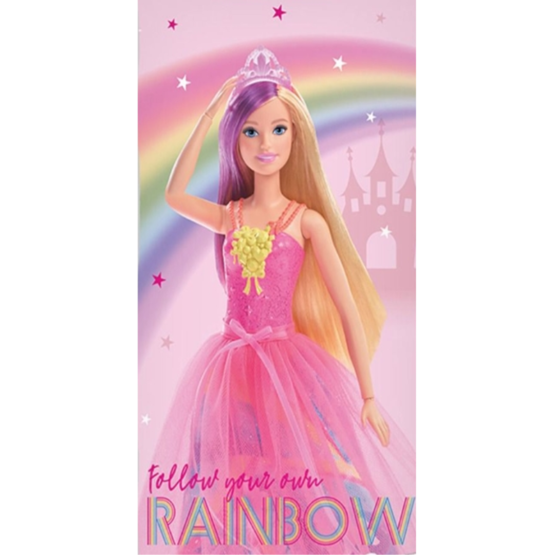 Barbie | Follow Your Own Rainbow Towel | Little Gecko