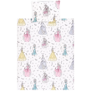 Disney Princess | Toddler/Cot Bed Quilt Cover Set | Little Gecko
