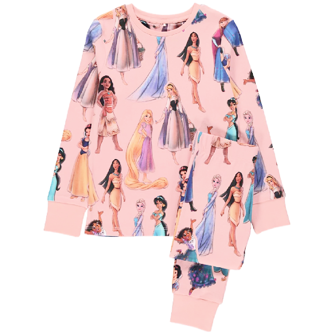 Disney Princess | Pink All Over Print Pyjamas | Little Gecko