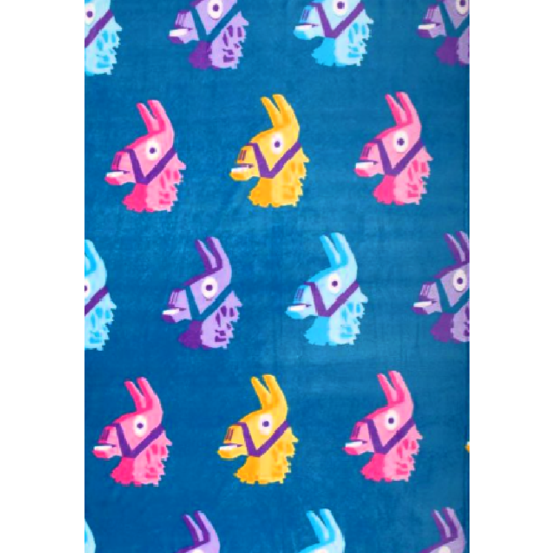 Fortnite | Llama Coral Fleece Blanket | Little Gecko