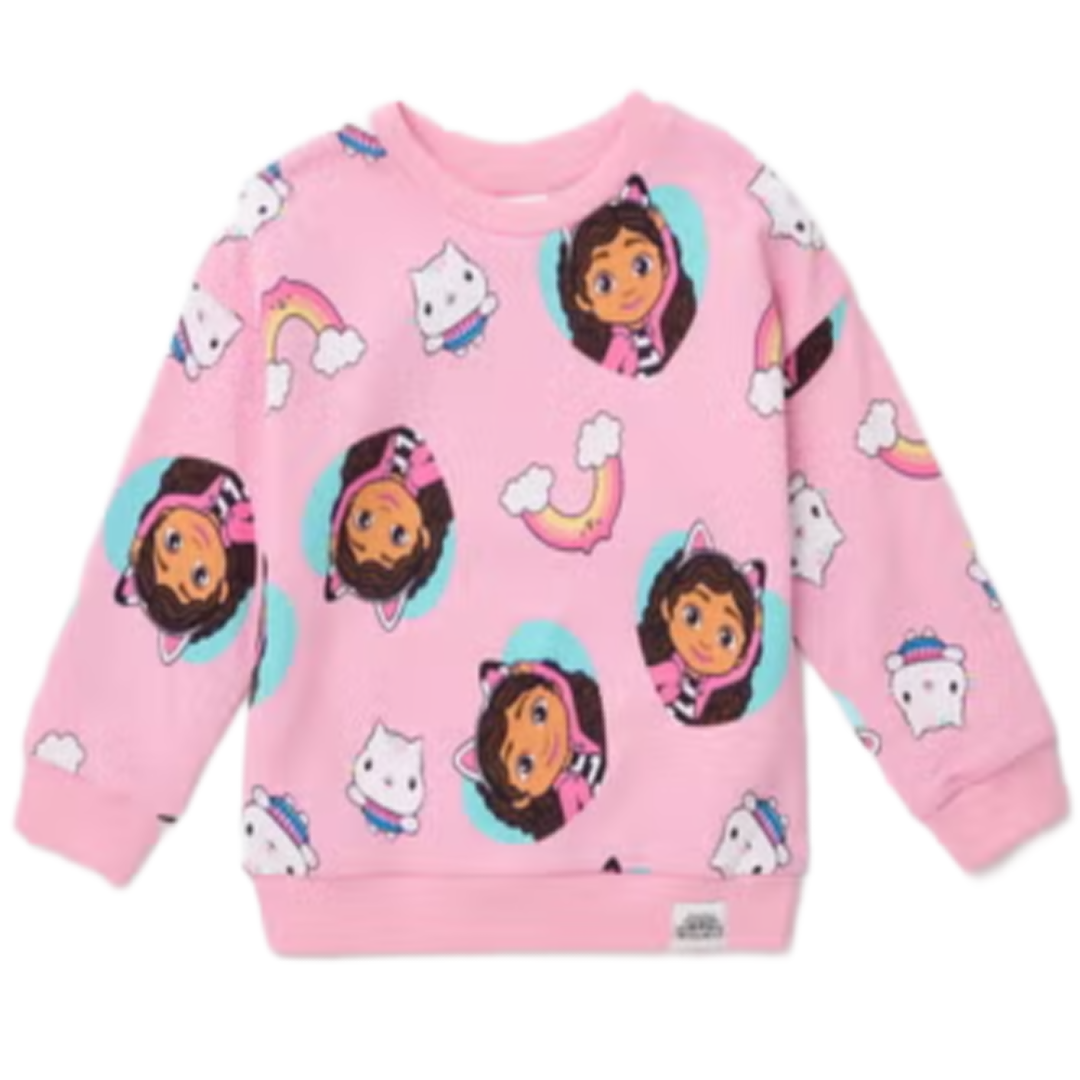 Gabby's Dollhouse | Pink Sweatshirt | Little Gecko