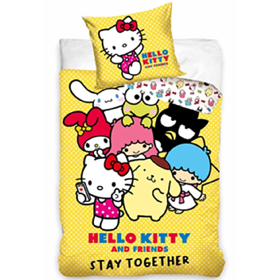 Hello Kitty | Friends Single Bed Quilt Cover Set | Little Gecko