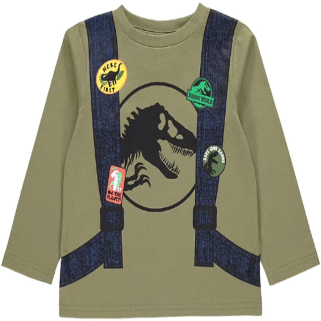 Jurassic World | Khaki T-Shirt | Little Gecko