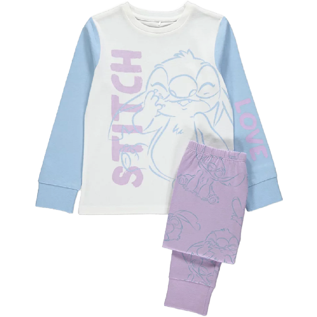 Lilo & Stitch | Blue/Lilac Pyjamas | Little Gecko