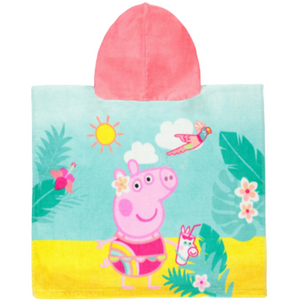 Peppa Pig | Tropical Hooded Towel | Little Gecko