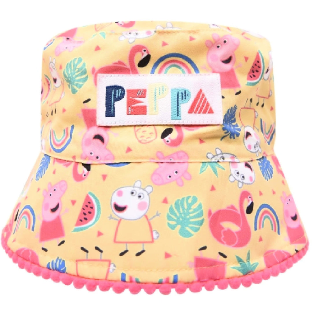 Peppa Pig | Yellow Bucket Hat | Little Gecko