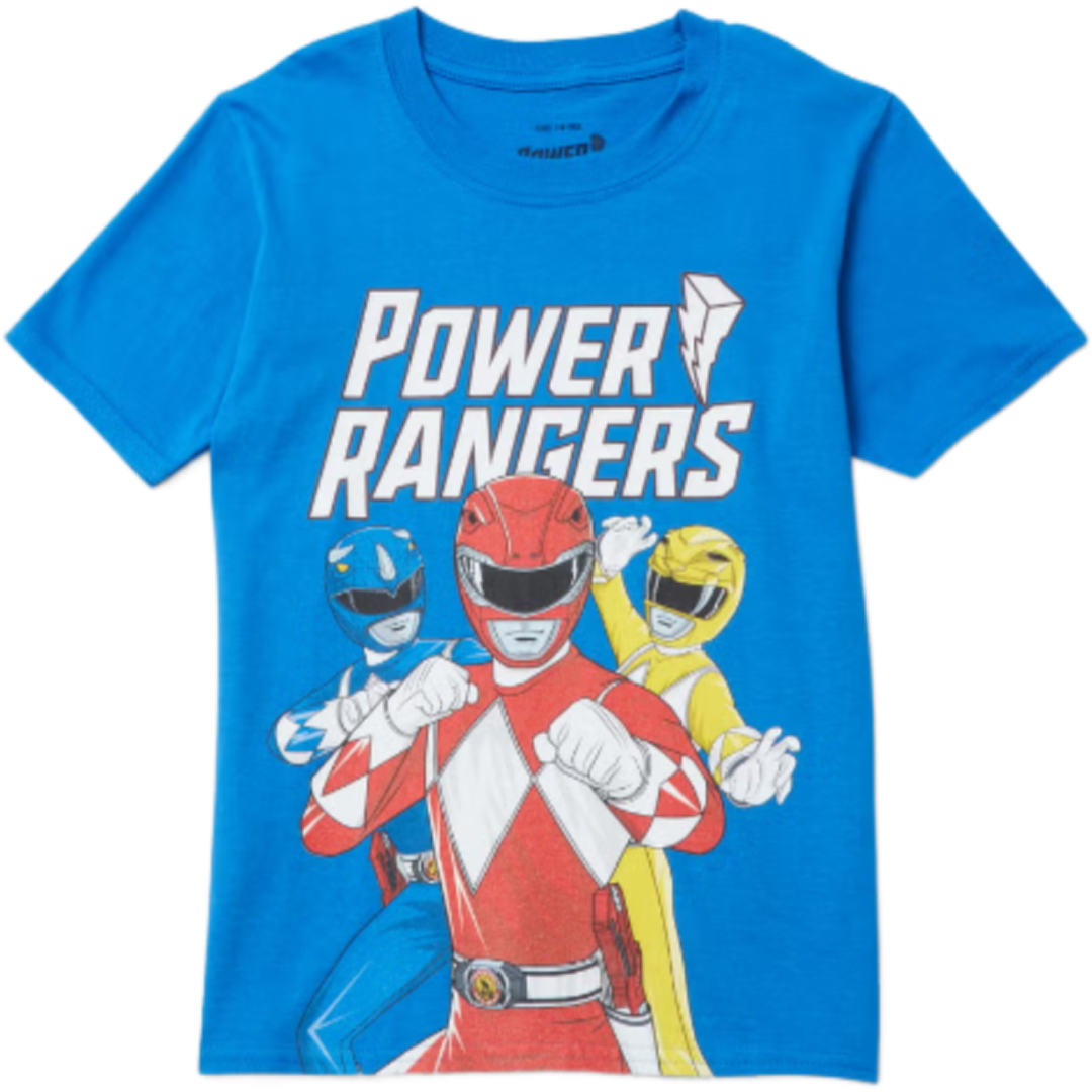 Power Rangers | Blue T-Shirt | Little Gecko