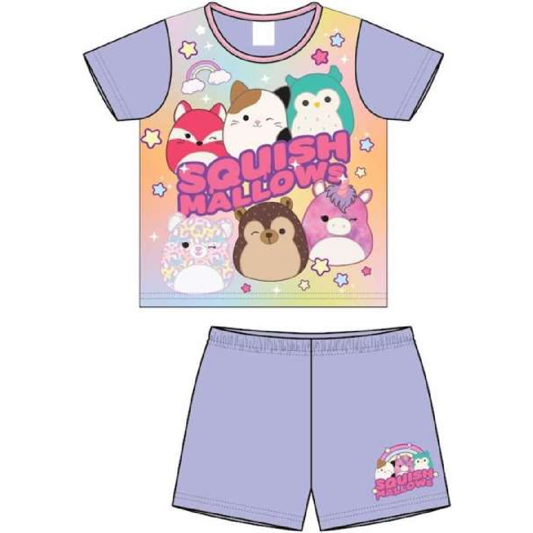 Squishmallows | Lilac Shortie Pyjamas | Little Gecko