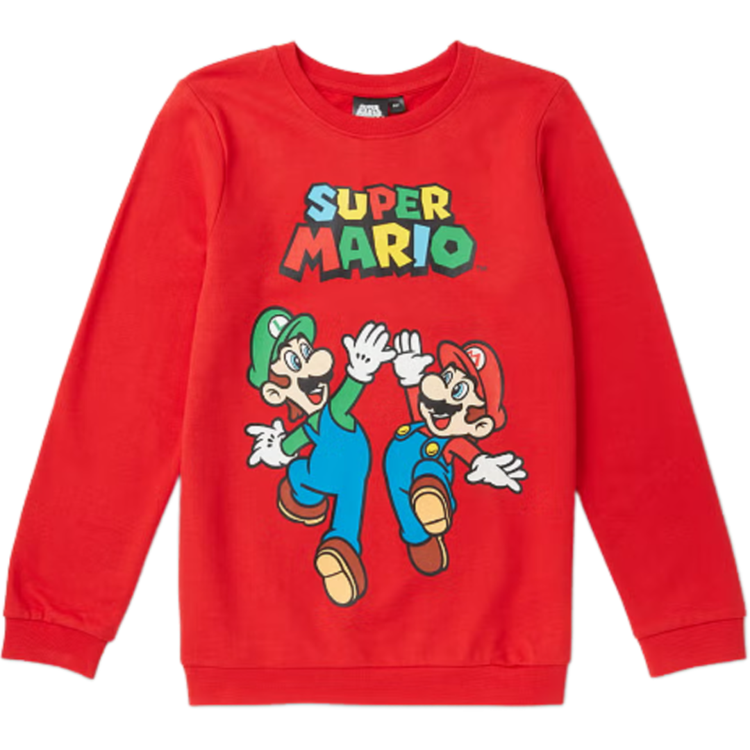 Super Mario | Red Sweatshirt | Little Gecko
