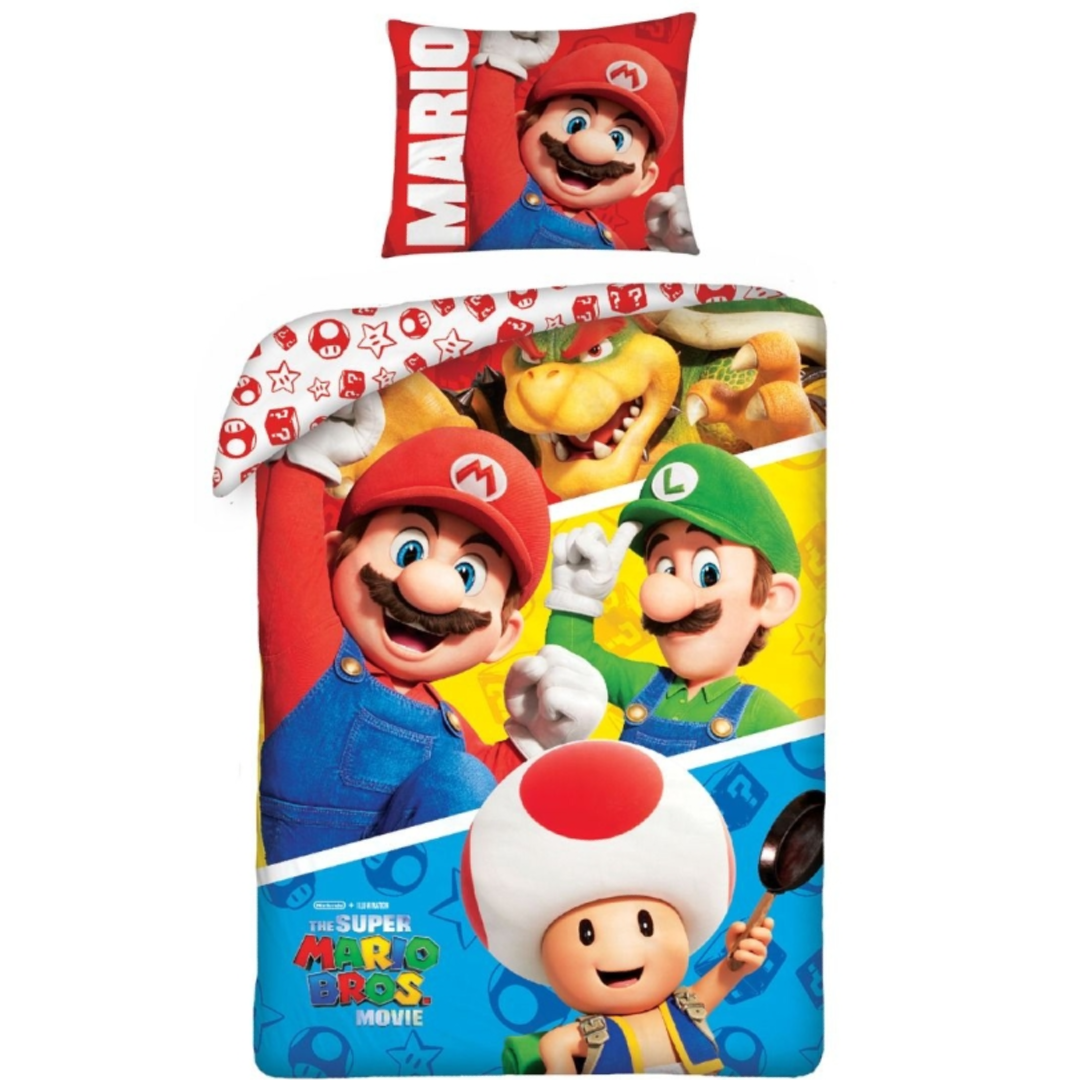 Super Mario | Gang Single Bed Quilt Cover Set | Little Gecko