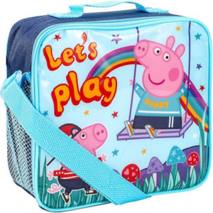 George Pig | Blue Lunch Bag | Little Gecko