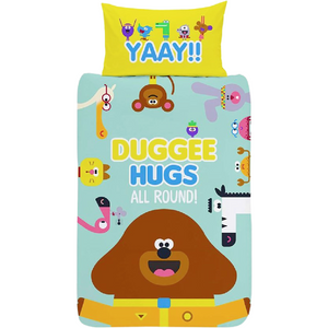 Hey Duggee | Hugs Single Bed Panel Quilt Cover Set | Little Gecko