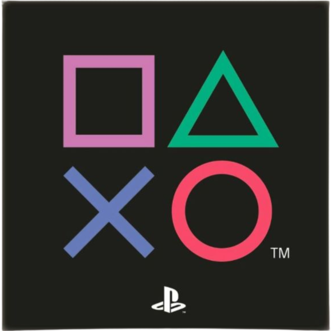 PlayStation | Symbols Floor Rug | Little Gecko