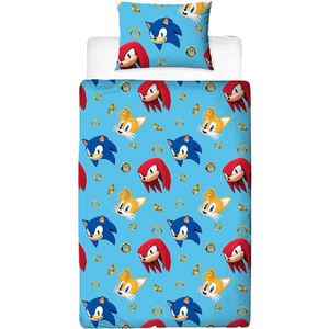 Sonic the Hedgehog | Speed Single Bed Quilt Cover Set | Little Gecko