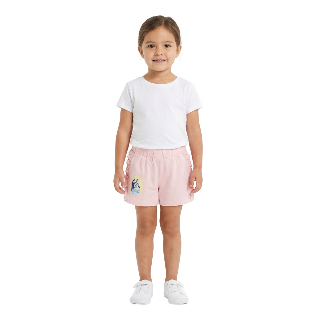 BLUEY 3 Pack Frilled Edge Shorts