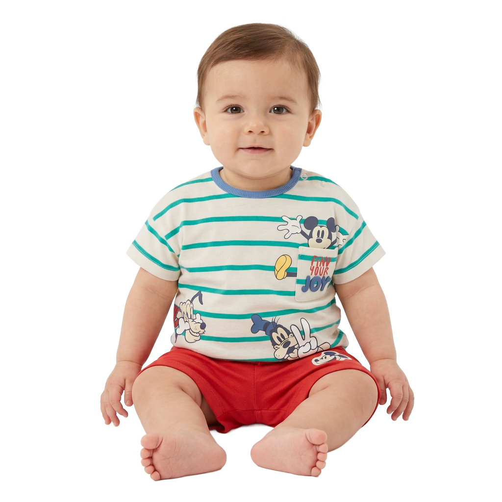 MICKEY MOUSE T-Shirt & Shorts Set