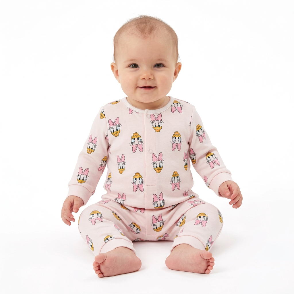MINNIE MOUSE 5 Pack Daisy Duck Sleepsuit Set