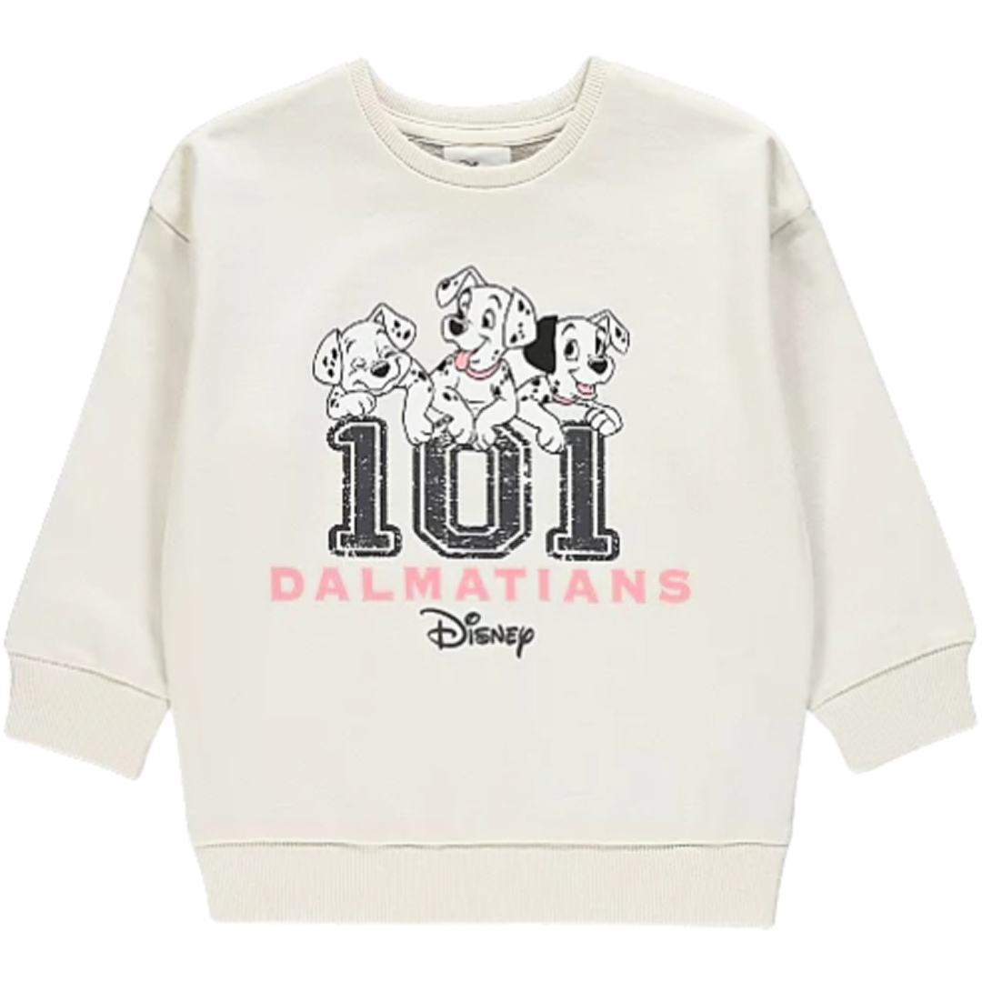 101 Dalmatians | Cream Sweatshirt | Little Gecko