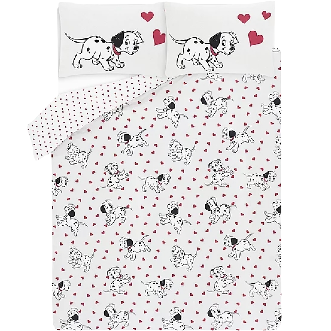 101 Dalmatians | Double/Queen Bed Quilt Cover Set | Little Gecko