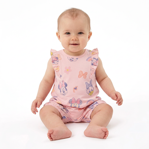 MINNIE MOUSE 2 Pack Pink Rompers