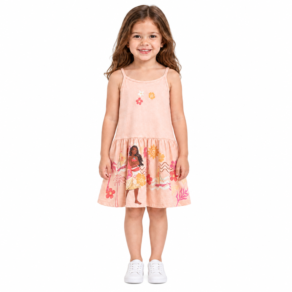 MOANA Peach Sleeveless Dress