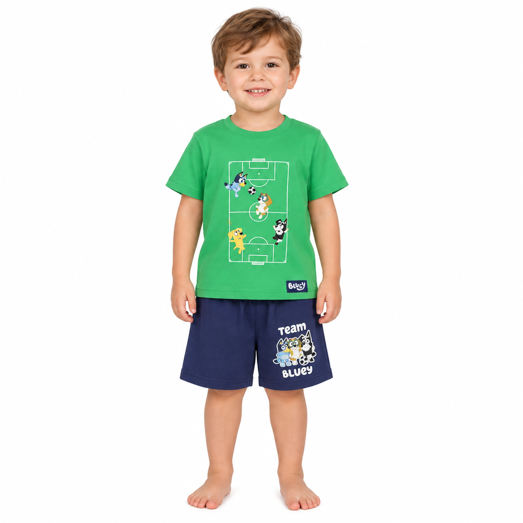 BLUEY Soccer Shortie Pyjama Set
