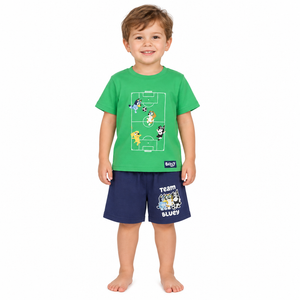 BLUEY Soccer Shortie Pyjama Set