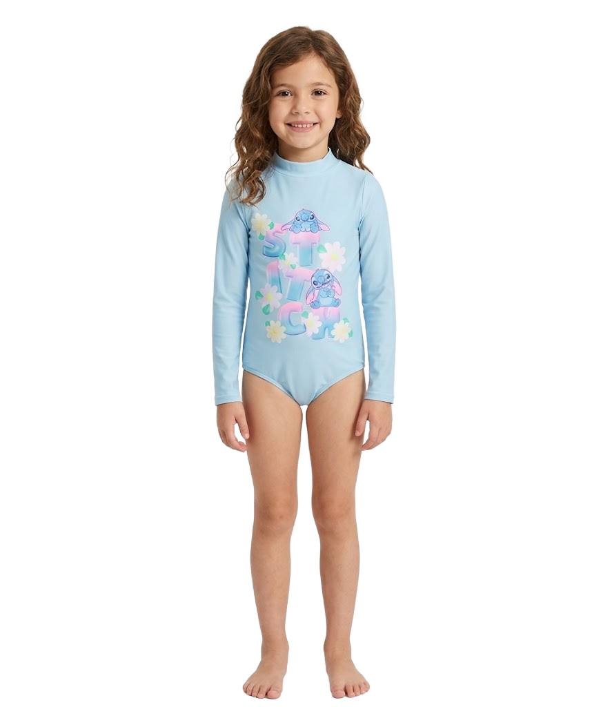 LILO & STITCH Blue Long Sleeve Swimsuit