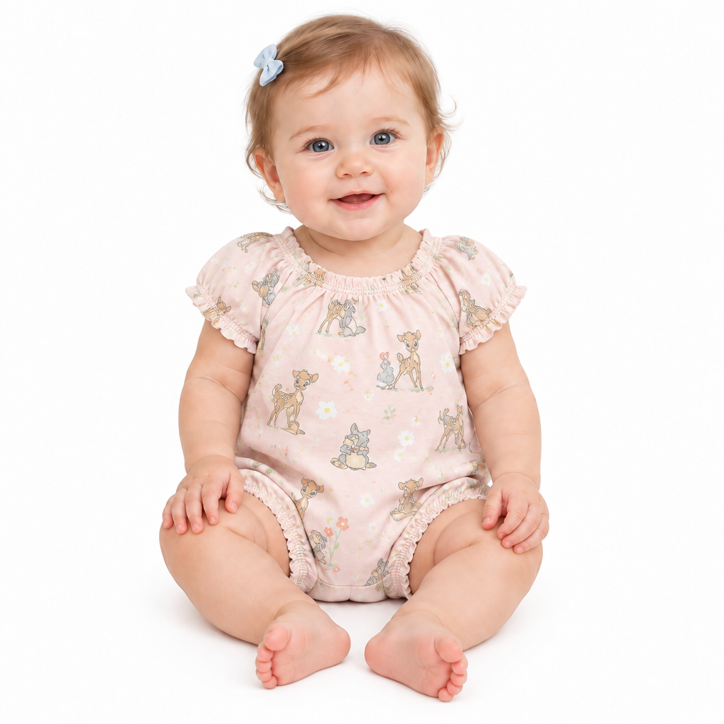 BAMBI 2 Pack Pink/Blue Rompers