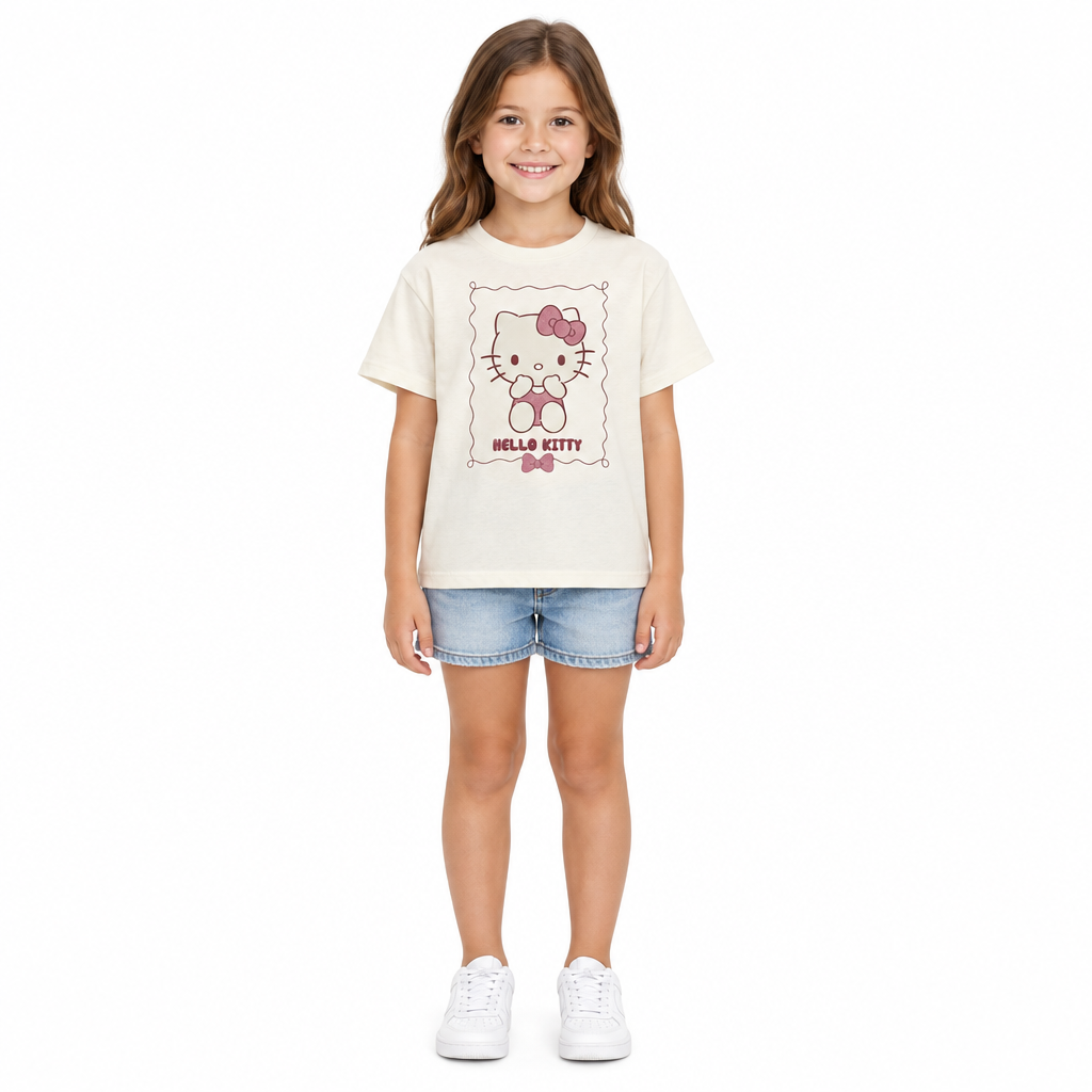 HELLO KITTY Cream T-Shirt