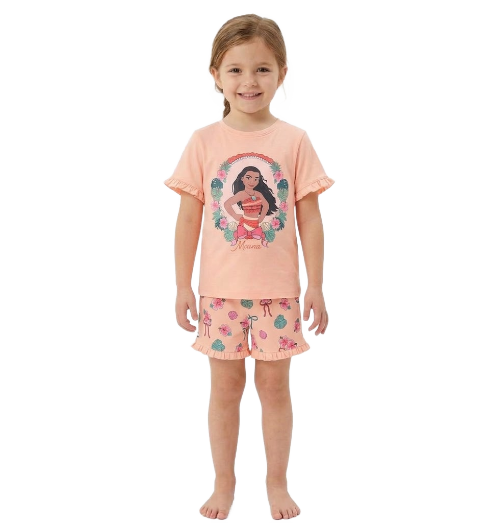 MOANA Peach Shortie Pyjama Set
