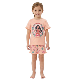 MOANA Peach Shortie Pyjama Set