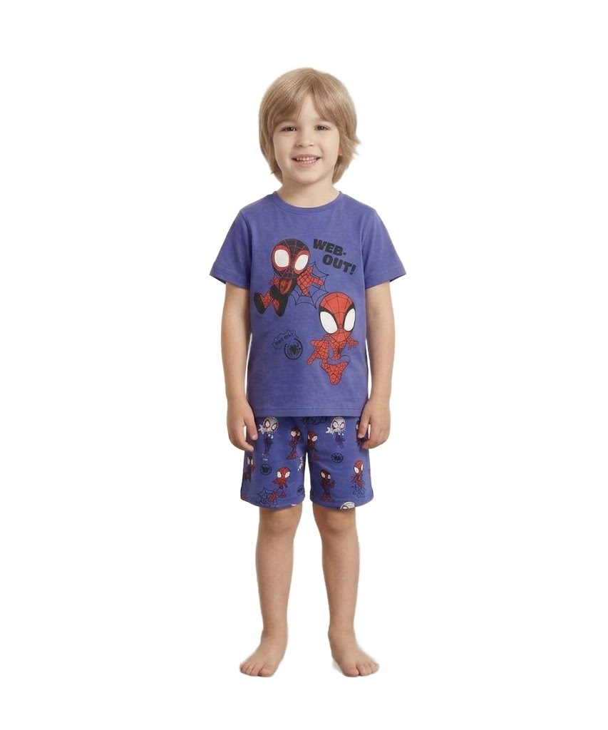 SPIDERMAN 3 Pack Shortie Pyjama Set