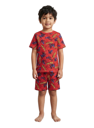 SPIDERMAN Red Shortie Pyjama Set