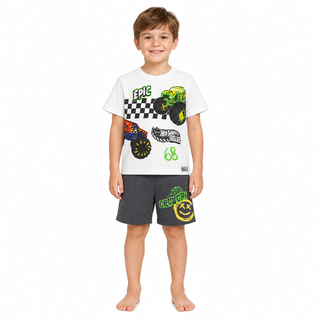 HOT WHEELS Monster Trucks Shortie Pyjama Set
