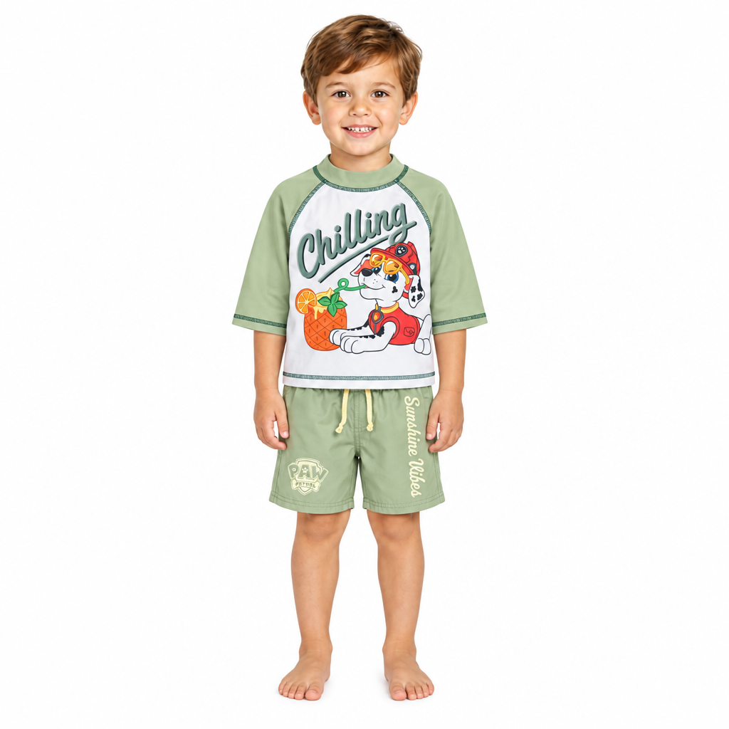 PAW PATROL Swim Top & Boardshorts Set