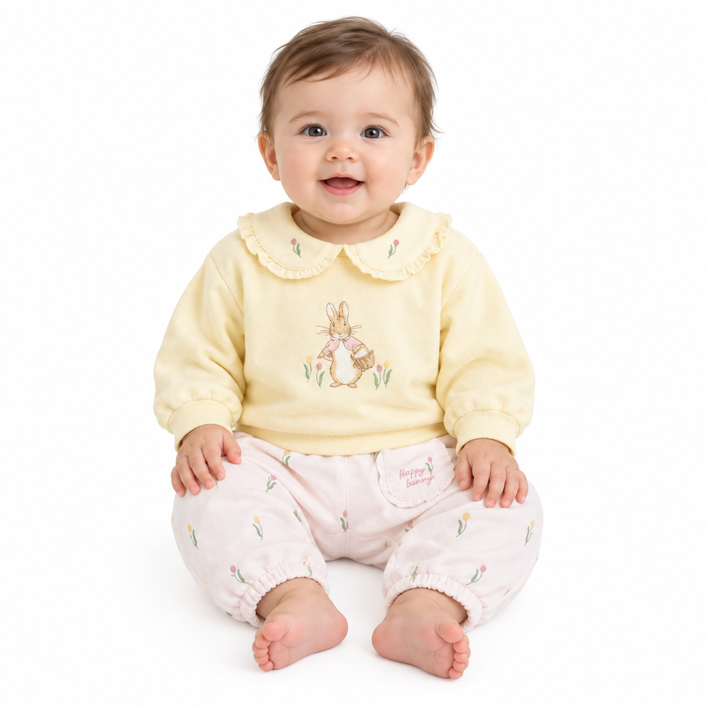 PETER RABBIT Yellow Sweatshirt & Pants Set