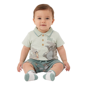 THE JUNGLE BOOK Polo Top, Shorts & Socks Set