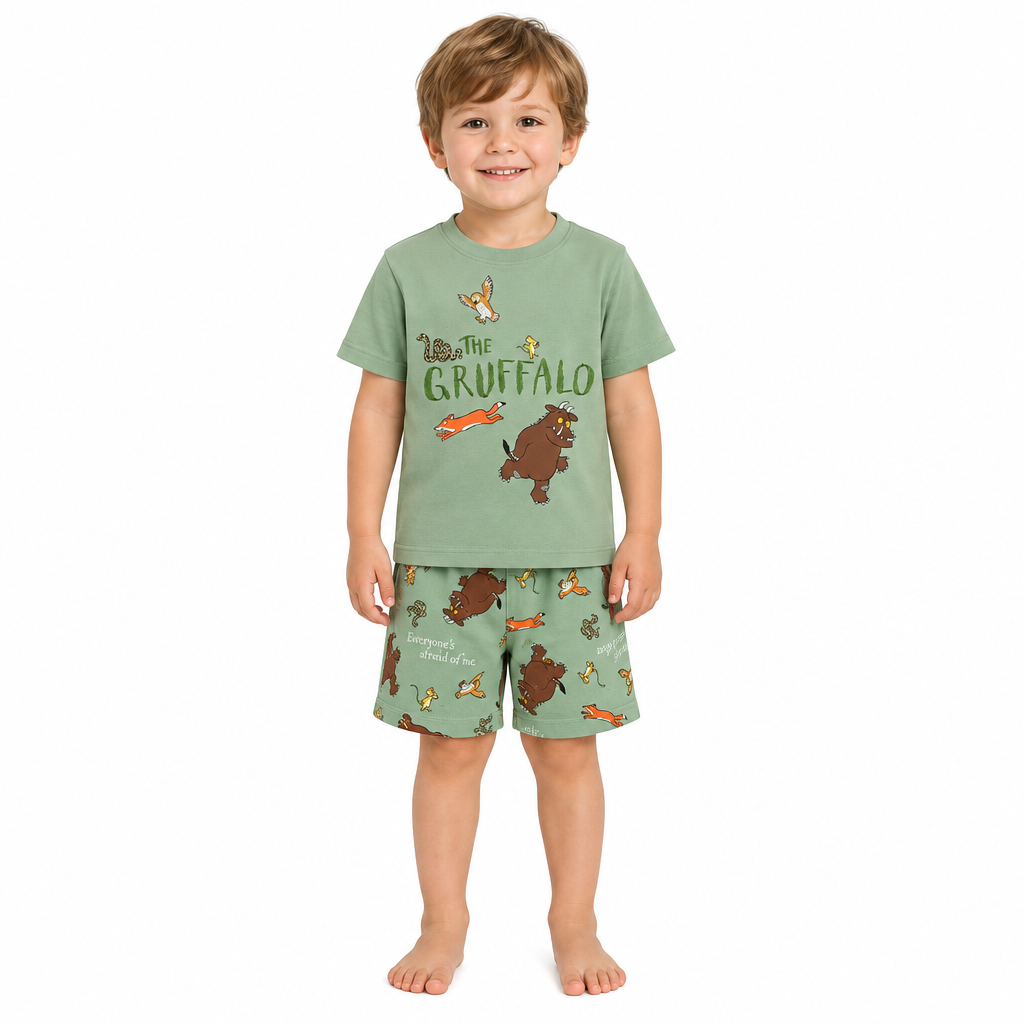 THE GRUFFALO Green Shortie Pyjama Set