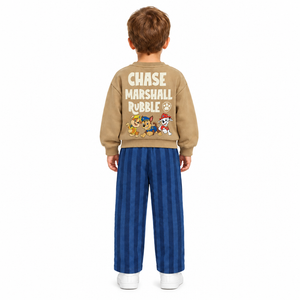 PAW PATROL Sweatshirt & Striped Trackpants Set