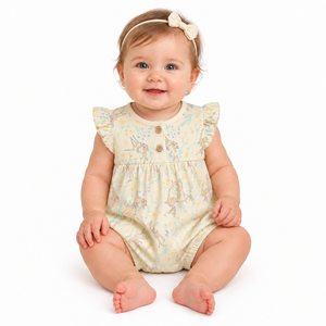BAMBI 2 Pack Yellow Rompers