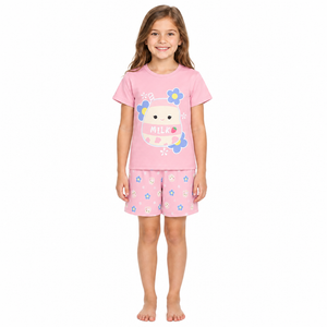 SQUISHMALLOWS Pink Milk Shortie Pyjama Set