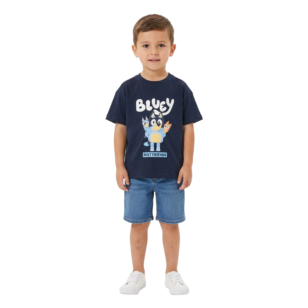 BLUEY Navy Best Friends T-Shirt
