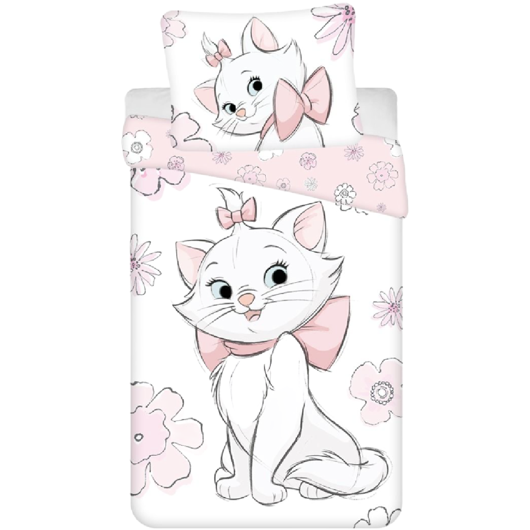 Aristocats | Flowers Single Bed Quilt Cover Set | Little Gecko