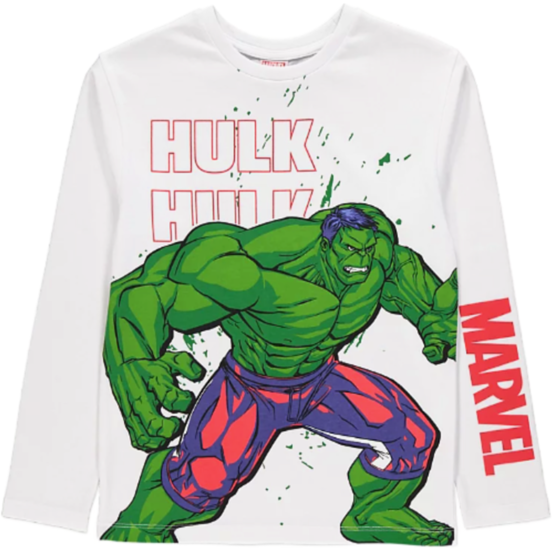 Avengers | White Hulk T-Shirt | Little Gecko
