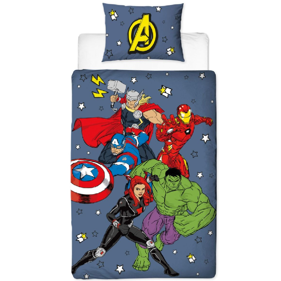 Avengers | Single Bed Quilt Cover Set - Characters | Little Gecko