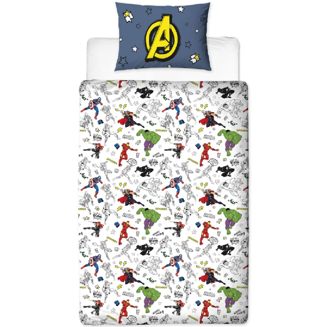 Avengers | Single Bed Quilt Cover Set - Characters | Little Gecko