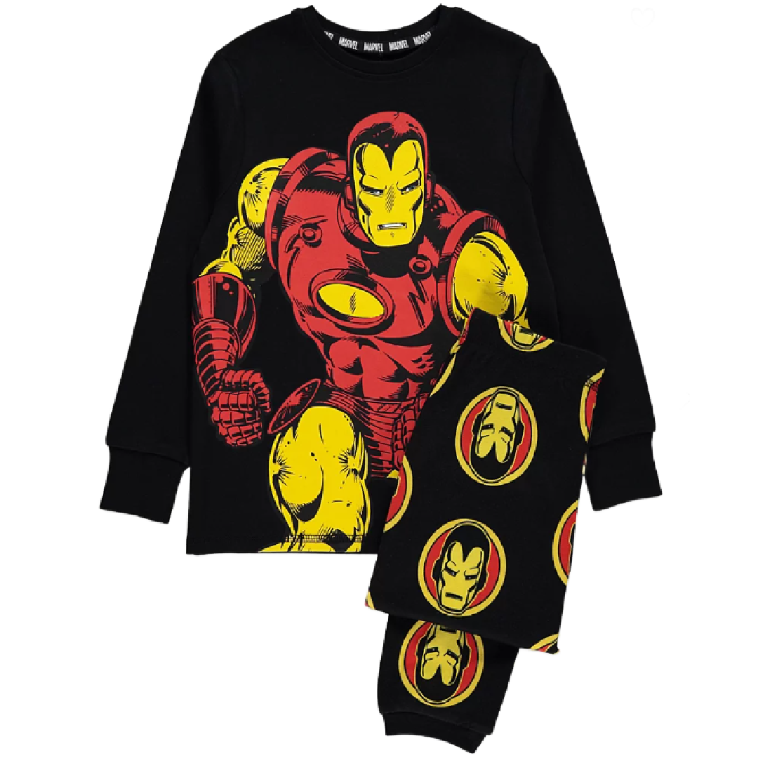 Avengers | Black Iron Man Pyjamas | Little Gecko