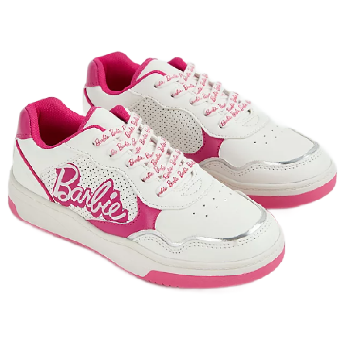 Barbie | White Skater Trainers | Little Gecko